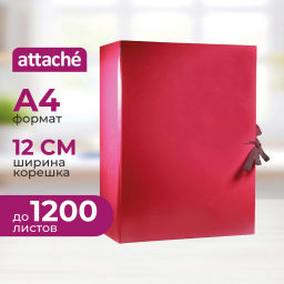 Папка архивная складная 120мм бордо