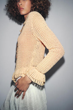 CROCHET CARDINGAN - Zara фото 4