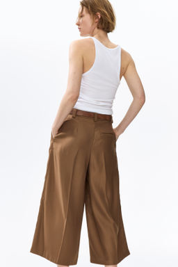 Pantal?n culotte de sarga con cintur?n - H&m фото 7