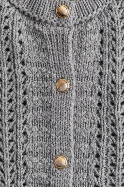 Cardigan en punto pointelle - H&m фото 5