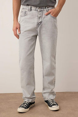 Gri Baggy /Bol Kesim Kot Pantolon Jeans TMNAW24JE00027