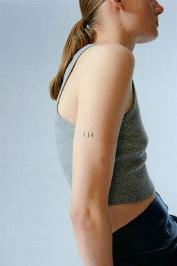 Camiseta cropped sin mangas - H&m фото 3