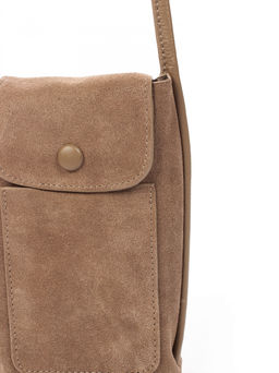 LACCOMA сумка НИ6487Ф-бежевый натуральная замша