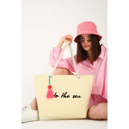 Сумка пляжная Into the sea, 50*34,5*14 см, бежевый цвет - Nazamok фото 13