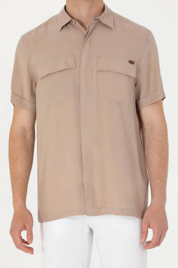 U. S. Polo Assn Мужская рубашка с коротким рукавом Stone - U.s. polo assn фото 6