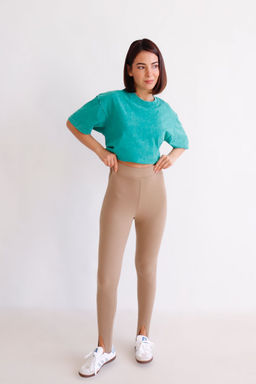 Martichelli Леггинсы со штрипками какао  фото 10