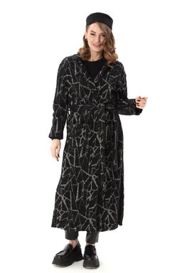 Костюм NIKVA н1003-1 чёрная геометрия и чёрный  фото 7