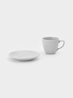 Чайная пара Добрушский завод «Универсал», 190 мл, фарфор, белая