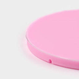 Молд для заливки Доляна Листопад, силикон, d=9,2см, розовый фото 5