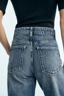 TRF MOM FIT HIGH-WAIST JEANS - Zara фото 6