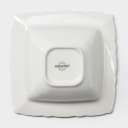 Салатник Magistro Kingdom, 300 мл, 16×5.2 см, фарфор, белый