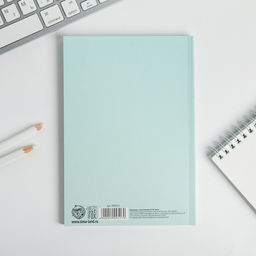 Цена за 2 шт. Планер-ежедневник в тонкой обложке с тиснением Мечтай. Создавай. Действуй, мятный, А5, 80 листов