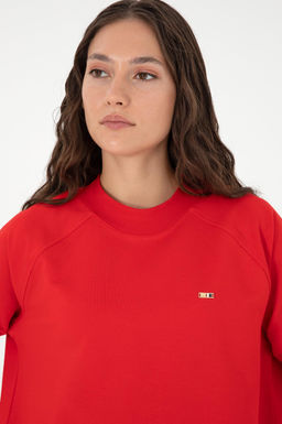 Женский красный свитшот Неожиданная скидка в корзине - U.s. polo assn фото 2