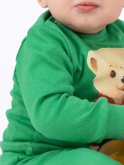 Комплект ясельный зеленый мишка КМ-1413 (80, 52)