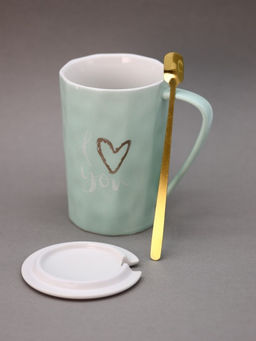 Кружка Love u, mix green