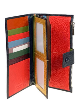 Женское портмоне из натуральной кожи, цвет черный - Greta фото 2