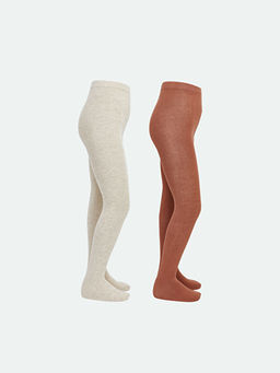 Basic K?z ?ocuk K?lotlu ?orap 2li