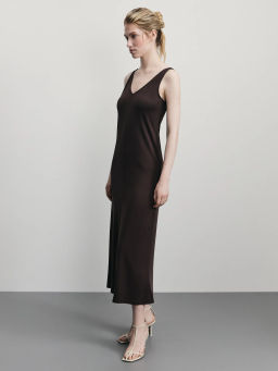 Сарафан с V-образным вырезом из модала / Zarina  фото 4