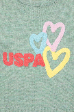 Свитер водно-зеленого цвета для девочки Неожиданная скидка в корзине - U.s. polo assn фото 3