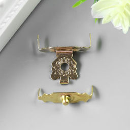 Цена за 10 шт. Замок для шкатулки Ажурный цветок 1,7х1,7 см А-007