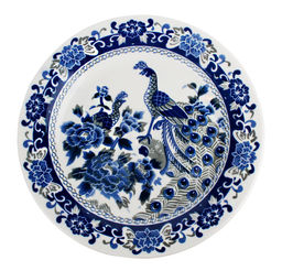 Тарелка плоская круглая 17,5 см, Жар-птица фарфор, арт. т7-2701, тгк7-1370