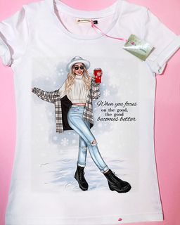 Эксклюзивная футболка Yana Pletneva упаковка плотный Zip пакет!