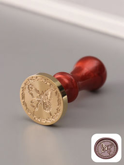 Печать для сургуча с пластиковой ручкой «Бабочка в колючей проволоке», 6.3×3×3 см