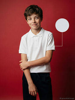 Polo Yaka Dokulu Erkek ?ocuk Ti??rt