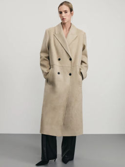 Пальто из искусственной замши / Zarina фото 9