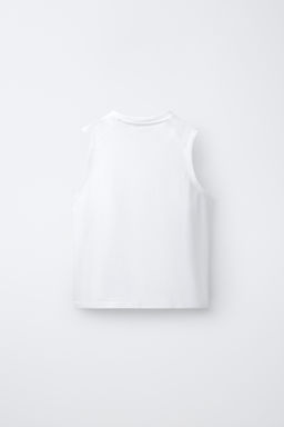 CAMISETA LISA MANGA SISA / Blanco - Zara фото 2