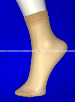 Цена за 5 пар.Dover (E.S.S.) носки капрон женские Elegante натурал