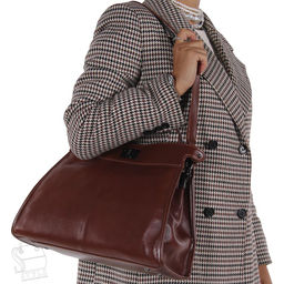 Сумка женская кожаная 9903NN brown Natale Navetta в Новосибирске