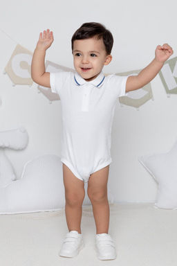 КР 6464/белый полукомбинезон для мал