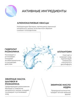 Дезодорант Шалфей и розмарин - Siberina фото 4