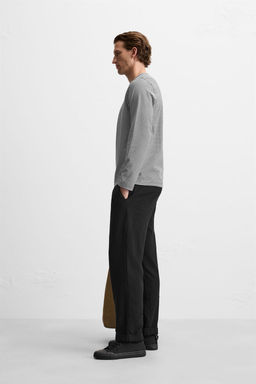 TEXTURED PLEATED TROUSERS - Zara фото 4