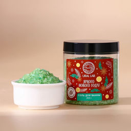 Соль для ванны URAL LAB «Яркого года», 200 г, аромат штруделя с корицей