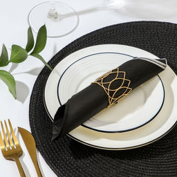 Кольцо для салфетки Noble, 4,54 см, цвет золотой - Simaland фото 3