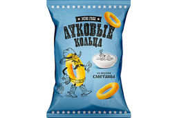 Цена за 5 шт. Mini Free, луковые кольца со вкусом сметаны, 45 г