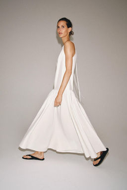 VESTIDO PLIEGUES ZW COLLECTION / Blanco - Zara фото 5
