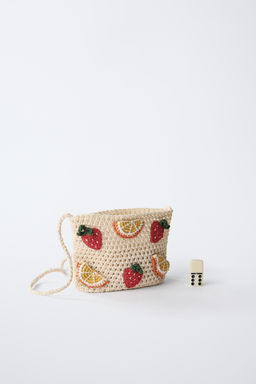 FRUIT CROCHET CROSSBODY BAG - Zara фото 6