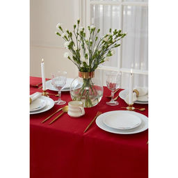 Скатерть Этель Shine 150*250 +/-3см, цв.бордовый, пл. 192 г/м2, хл с ВГМО  фото 6