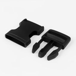 Цена за 4 шт. Фастекс 25 мм, нагрузка до 15 кг, 2 шт, в блистере, цвет чёрный - Арт узор фото 2