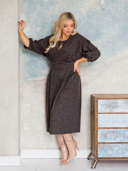 Платье 1360 коричневый - Novita фото 14