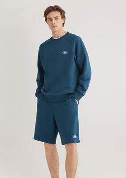 Mavi Logo Bask?l? Mavi Sweatshirt