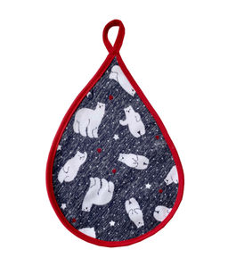 Прихватка, Капелька, трикотаж (Белый медведь) Ивановотекстиль