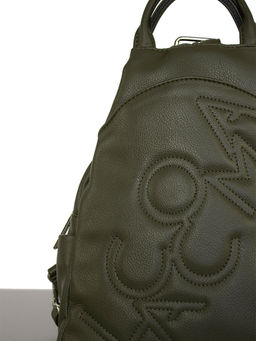 LACCOMA рюкзак Адель-24-L815-болотный эко кожа хлопок  фото 3