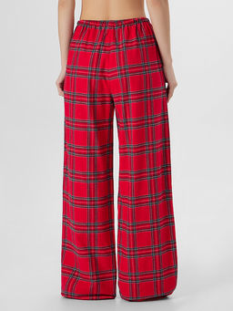 Брюки домашние Mark Formelle из хлопка красные в клетку  фото 2