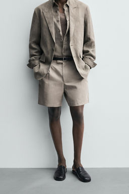 RELAXED FIT PLEATED BERMUDA SHORTS - Zara фото 2
