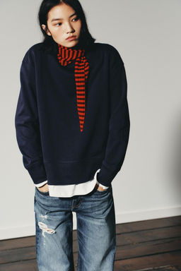CONTRAST PLUSH SWEATSHIRT - Zara фото 3