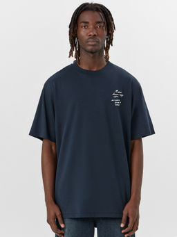 Футболка мужская синяя с принтом - Mark formelle фото 2